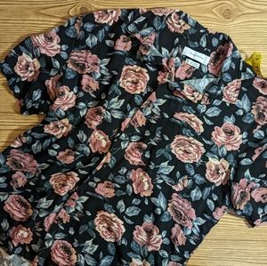 Urban Outfitters Wandering Rose Button Down